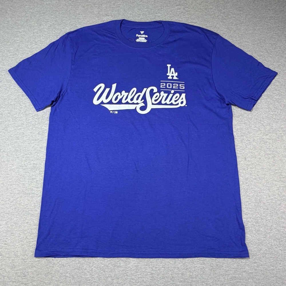 Fanatics LA Dodgers Will Smith 16 2024 World Series T-Shirt Mens XL Blue MLB